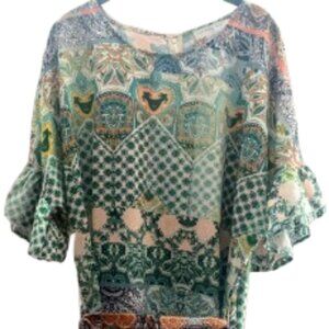 Never Fully Dressed Bell Short Sleeve Midi Dress Size US 18 NWOT
